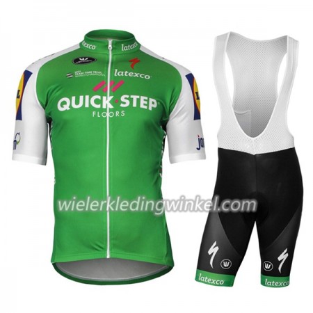 Set Fietsshirt + Korte Koersbroek 2017 Quick-Step Floors N002